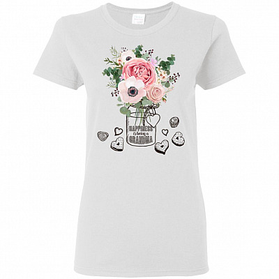 Happiness Is Being A Grandma Woman T-Shirt - Ladies Shirt