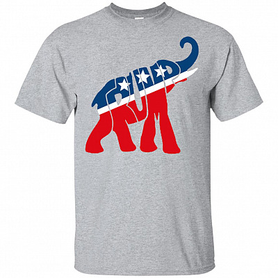 Vote Trump 2020 Again Republican Elephant T-Shirt Keep America Great Strong Almighty Elephant Tee Shirt