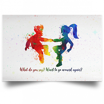 Alternative view of What Do You Say Want To Go Around Again Framed Canvas Prints - Unframed Poster