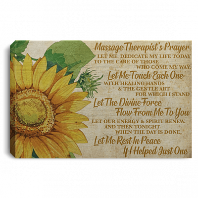 Massage Therapist Prayer Let Me Dedicate My Life Gallery Wrapped Framed Canvas Prints - Unframed Poster