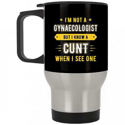 14 oz. Silver Travel Mug