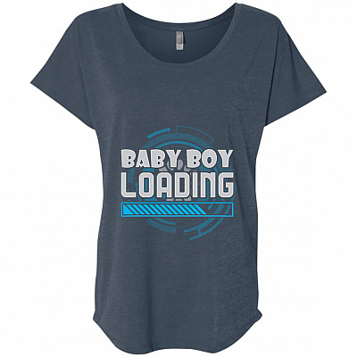 Maternity Baby Boy Loading Pregnancy NL Ladies Triblend Shirt