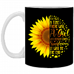 Once Upon A Time There Was A Girl Who Really Loved Sunflowers Ceramic Coffee Mug - Beer Stein -Water Bottle