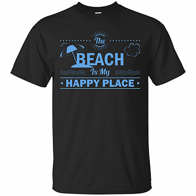 The Beach Is My Happy Place T-Shirt – Travel Shirt