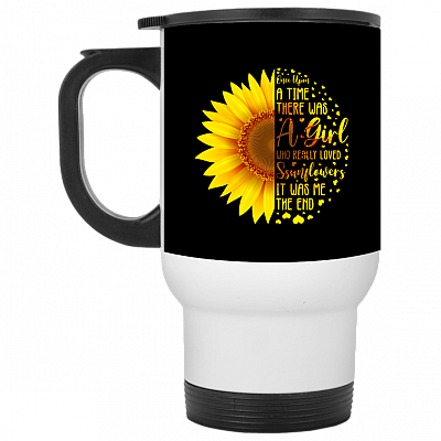 14 oz. White Travel Mug