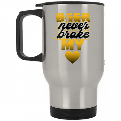 14 oz. Silver Travel Mug