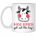 Moo Bitch Get Out The Hay Mug Gift - Travel Mug - Beer Stein - Water Bottle
