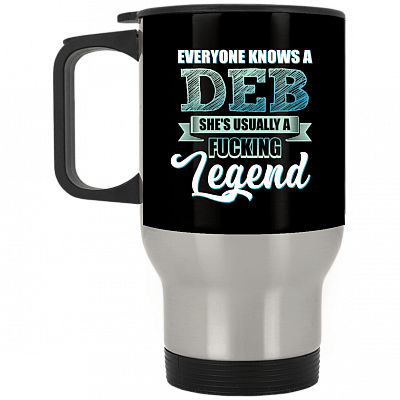 14 oz. Silver Travel Mug