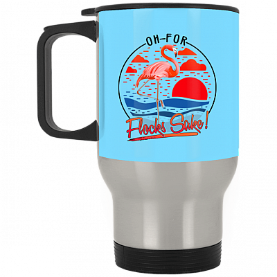 14 oz. Silver Travel Mug
