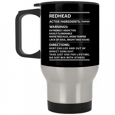 14 oz. Silver Travel Mug