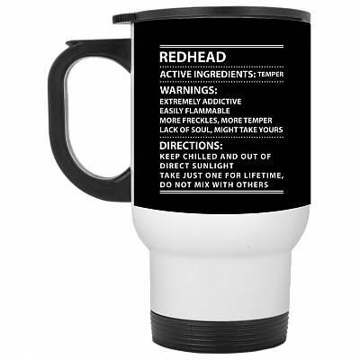 14 oz. White Travel Mug