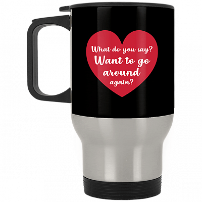 14 oz. Silver Travel Mug