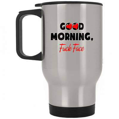 14 oz. Silver Travel Mug