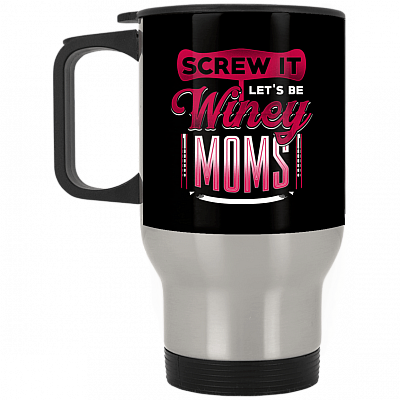 14 oz. Silver Travel Mug