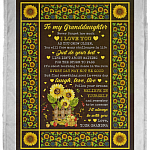 To My Granddaughter Blanket