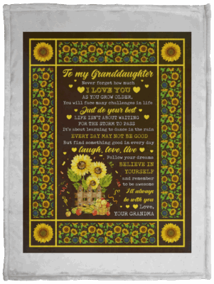 To My Granddaughter Blanket