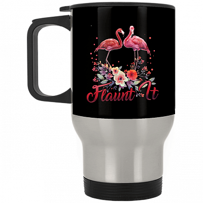 14 oz. Silver Travel Mug