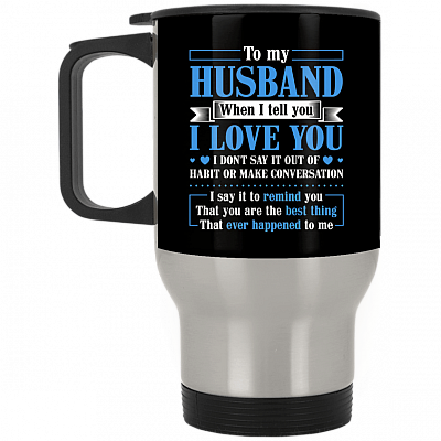 14 oz. Silver Travel Mug