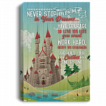 Never Stop Believing In Your Dreams Framed Canvas Prints - Unframed Poster - Home Decor Wall Art