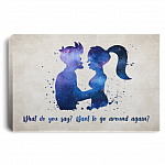 What Do You Say Landscape Canvas Poster Want To Go Around Again Animated Science Fiction Sitcom Canvas Poster