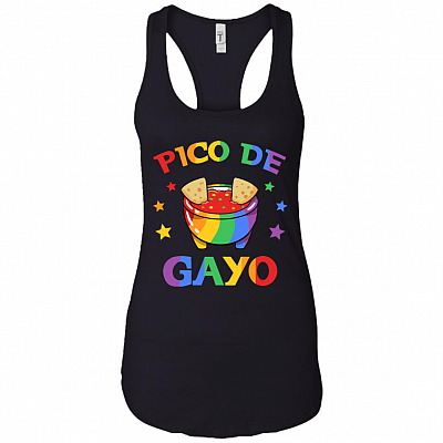 Pico De Gayo Funny LGBT Cotton Tank Top Tee - Racerback Tank Shirt