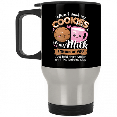 14 oz. Silver Travel Mug