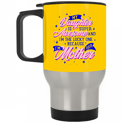 14 oz. Silver Travel Mug