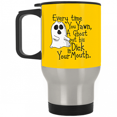 14 oz. Silver Travel Mug
