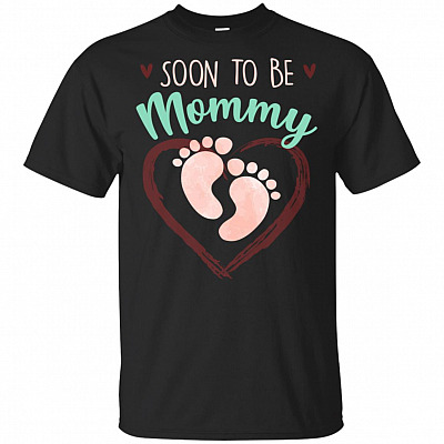 Soon To Be Mommy T-Shirt - Cute Pregnancy Announcement Shirt Women