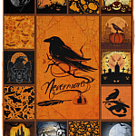 Nevermore The Raven Halloween Fleece Blanket - Premium Sherpa Blanket