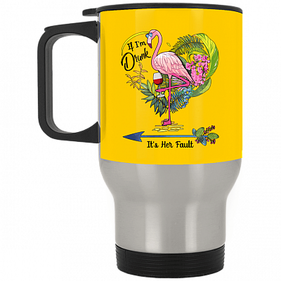 14 oz. Silver Travel Mug