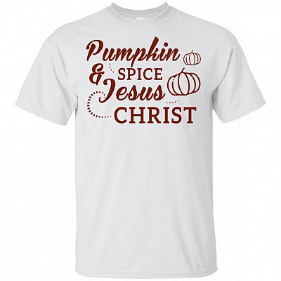 Pumpkin Spice And Jesus-Christ T-Shirt - Cute Halloween Gift Shirt