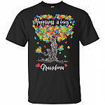 Happiness Is Being A Grandma T-Shirt - Autism Awareness Shirt