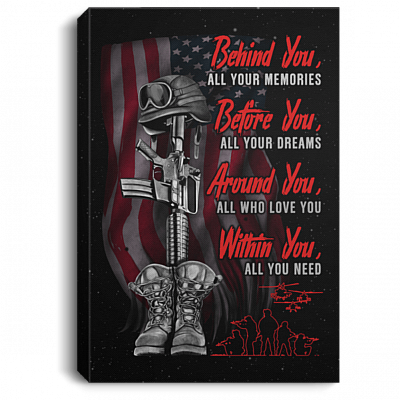 Behind You All Your Memories Gallery Wrapped Framed Canvas Prints - Unframed Poster - Home Decor Wall Art