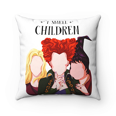 I Smell Children Hocus Halloween Throw Pillow - Decorative Pillow - Indoor Outdoor Cushion