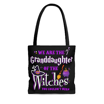 We Are The Granddaughters Of The Witches You Couldn't Burn Vintage Canvas Tote Bag - Shoulder Bag