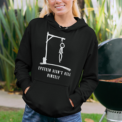 Alternative view of Epstein Didn't Kill Himself Jeffrey Hoodie - Sweatshirt - Long Sleeve Shirt