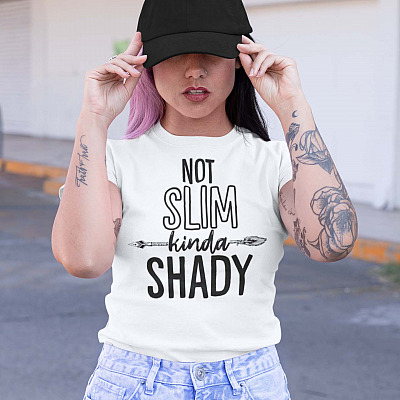 Alternative view of Not Slim Kinda Shady_ T-Shirt