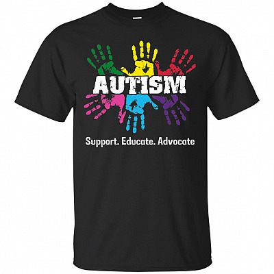 Support Educate Advocate Autism Awareness T-Shirt