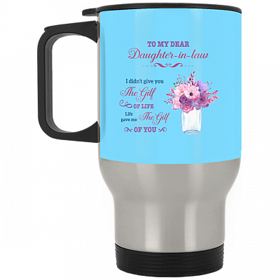 14 oz. Silver Travel Mug