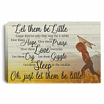 Let Them Be Little Wrapped Framed Canvas Prints - Unframed Poster - Home Decor Wall Art