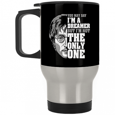 14 oz. Silver Travel Mug