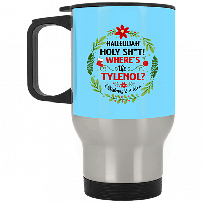 14 oz. Silver Travel Mug
