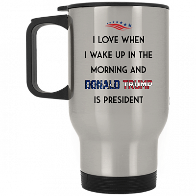 14 oz. Silver Travel Mug
