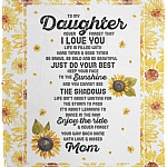 To My Daughter Never Forget That I Love You Fleece Blanket - Premium Sherpa Blanket - Woven Blanket