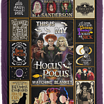 This Is My Three Witches Halloween Hocus Watching Fleece Blanket - Sherpa Blanket-Woven Blanket