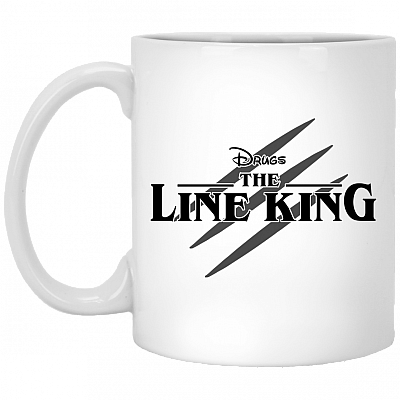 Drugs Funny The Line-King Ceramic Coffee Mug - Beer Stein -Water Bottle - Color Changing Mug