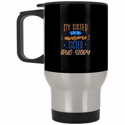 14 oz. Silver Travel Mug