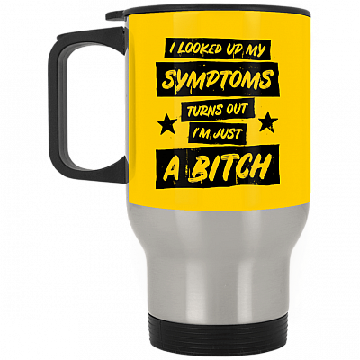 14 oz. Silver Travel Mug