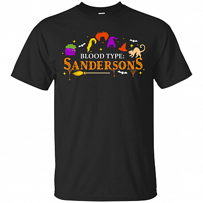 Blood Type Sandersons Three Witches T-shirt - Hocus V-neck